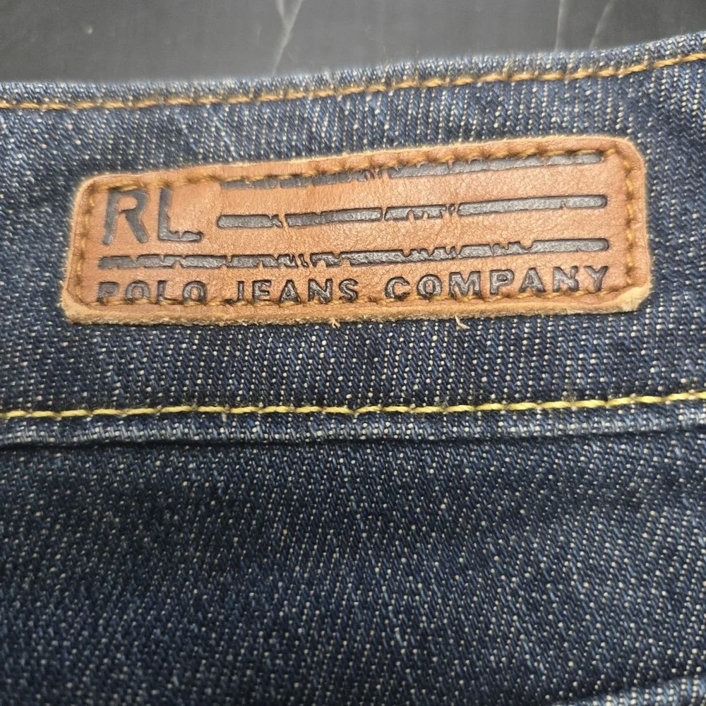 Polo Ralph Lauren Jeans Womens 6X32 Blue Denim Stretch‎ Kelly Bootcut Dark Wash - Picture 6 of 10